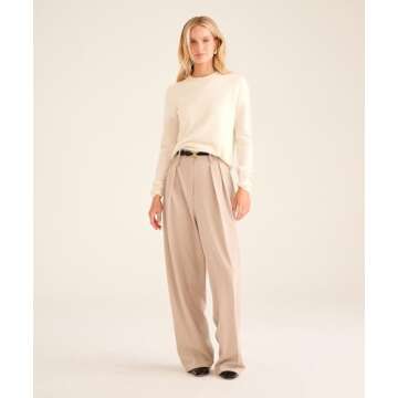 Luxurious Cashmere Crewneck Sweater for Women