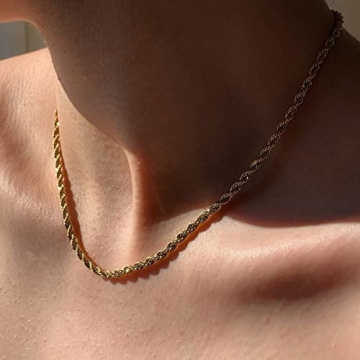 Kyerlyn Gold Plated Rope Chain Necklace - Perfect Gift Idea