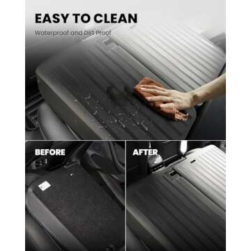 LASFIT Second Row Seat Back Cover Fit for Tesla 2020-2023 Model Y & 2017-2023 Model 3