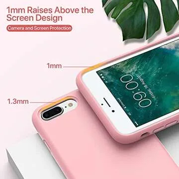 Miracase iPhone 8 Plus Case, iPhone 7 Plus Case, Shockproof Silicone Case with Full Body Protection, Anti-Scratch Microfiber Lining, Drop-protect Rubber phone Case for iPhone 7 Plus/iPhone 8 Plus 5.5"
