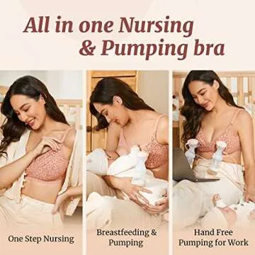 Cute Nursing Bra for Hands-Free Pumping Support