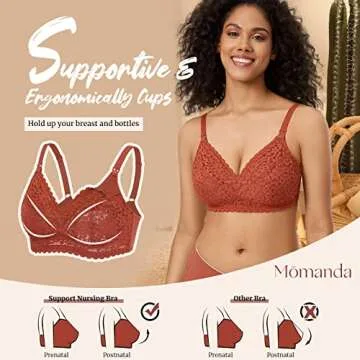 Cute Nursing Bra for Hands-Free Pumping Support