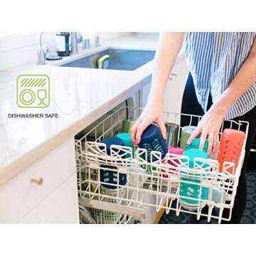 JarJackets Silicone Mason Jar Protector Sleeve - Fits 24oz (1.5 pint) Wide-Mouth Jars | Package of 4 (Multicolor)