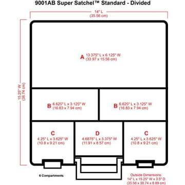 ArtBin Super Satchel 6 Compartment Craft Organizer