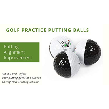 True Roll Putting Balls Pack of 3 Improve Golf Alignment