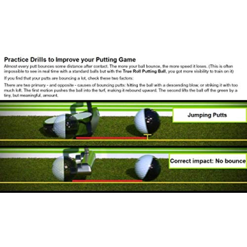 True Roll Putting Balls Pack of 3 Improve Golf Alignment