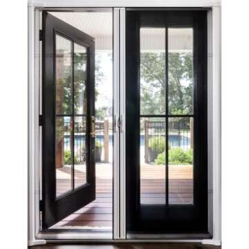 Brisa White Retractable Screen Door - Durable & Stylish