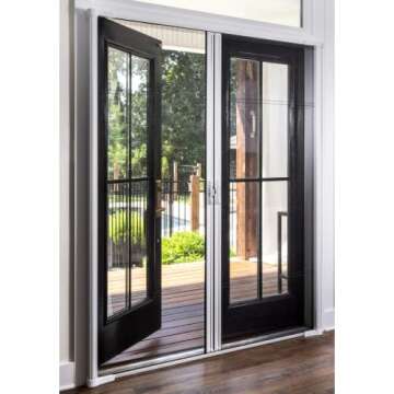 Brisa White Retractable Screen Door - Durable & Stylish