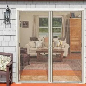 Brisa White Retractable Screen Door - Durable & Stylish