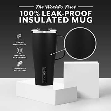 BrüMate Toddy XL - 32oz 100% Leak Proof Insulated Coffee Mug with Handle & Lid - Stainless Steel Co...