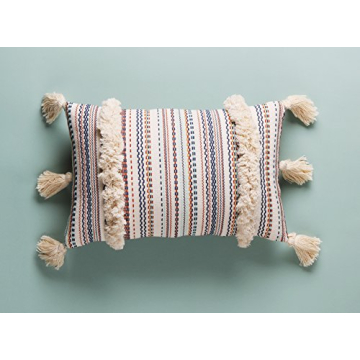 Boho Pillow Covers Decorative Pillow Throw Boho Pillow Tassel Sham Couch Pillowcase Cushion Covers,12"X20" (Multi)