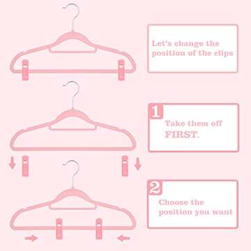 Trgowaul Velvet Clips for Pants and Skirts - 20 Pcs