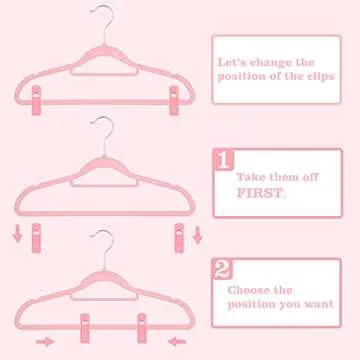 Trgowaul Velvet Clips for Pants and Skirts - 20 Pcs