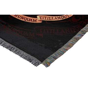 Hogwarts Woven Tapestry Throw Blanket for Fans