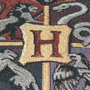Hogwarts Woven Tapestry Throw Blanket for Fans