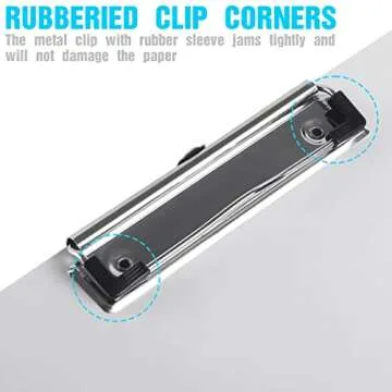 Dry Erase Clipboards, HERKKA 32 Pack Hardboard Office Whiteboard Clipboards Low Profile Clip Standard A4 Letter Size, ECO Friendly, Size 12.5 x 9 Inch