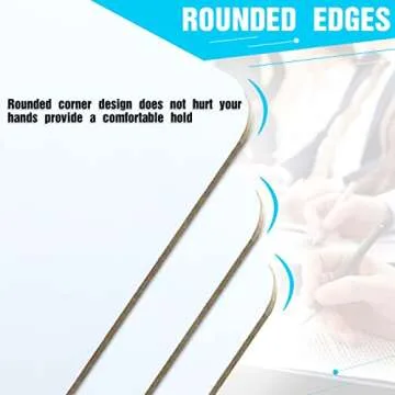 Dry Erase Clipboards, HERKKA 32 Pack Hardboard Office Whiteboard Clipboards Low Profile Clip Standard A4 Letter Size, ECO Friendly, Size 12.5 x 9 Inch