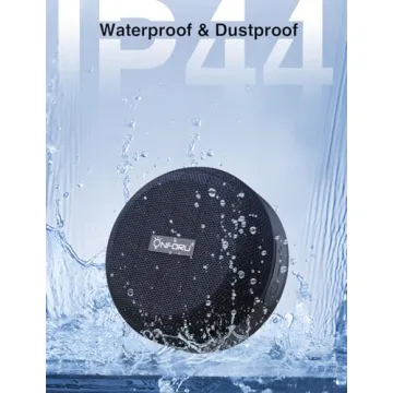 Onforu Outdoor Waterproof Bluetooth Bike Speaker, Wireless Portable Mini Travel Bike Speakers, Integrated Design Bicycle Speaker with Loud Sound for Riding, Sports, 12H Playtime & IP44 Waterproof