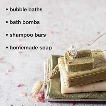 Sodium Cocoyl Isethionate Noodles by Soapeauty for Skin & Hair Care - SCI Natural Surfactant Used for Making Bubble Baths, Bath Bombs, Shampoo Bars (16 oz)