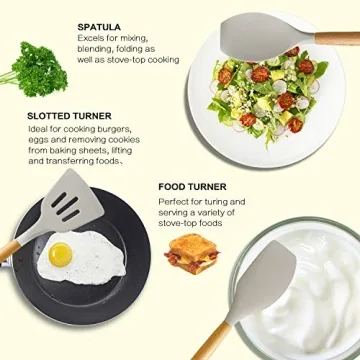 Kinfayv Silicone Utensils Set 21PCS BPA Free Kitchen Tools