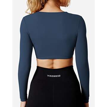 YEOREO Kyla Padded Sports Crop Top for Women