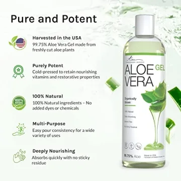 Organic Cold Pressed Aloe Vera Gel for Skin & Hair Care