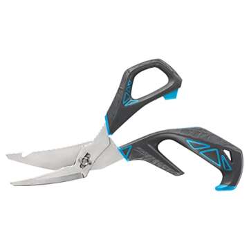 Gerber Gear Processor - Saltwater Scissors with Fin Clipper & Fish Scaler - Premium Fishing Gear - S...