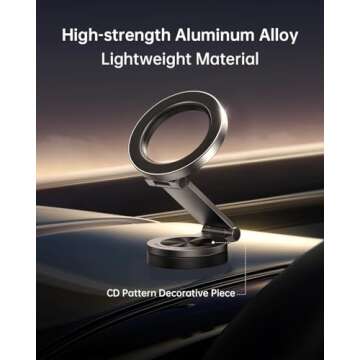 SYNCWIRE MagSafe Car Mount - 360° Rotating Magnetic Holder for All Phones