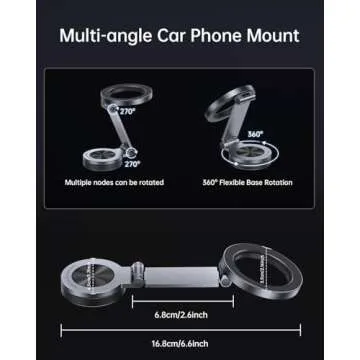 SYNCWIRE MagSafe Car Mount - 360° Adjustable Phone Holder