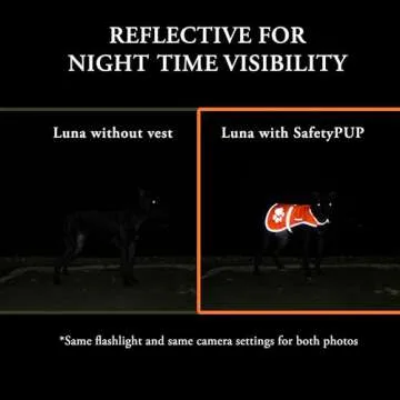 SafetyPUP XD Reflective Dog Vest. Hi-Visibility, Fluorescent Blaze Orange Dog Vest Helps Protect Your Best Friend. Safeguard Your PUP from Motorists & Hunting Accidents, On or Off Leash. (Small)