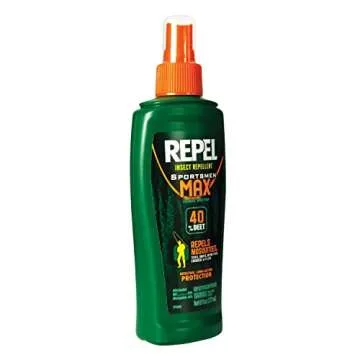 Repel Insect Repellent Sportsman Max Formula Spray Pump 40% DEET, Repels Mosquitoes, Ticks and Gnats, Effective Long-Lasting Protection, 40% DEET (Pump Spray) 6 fl Ounce