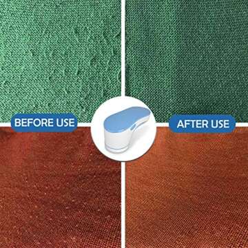 DB DEGBIT Upgrade Rechargeable Lint Remover & Fabric Shaver, 3-Leaf Stainless Steel Blades Effective Lint Shaver, Portable Pill Fuzz Remover for Fabric, Clothes, Furniture, Pet Hair, Blanket