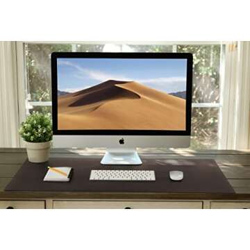 Durable Large Leather Desk Mat for Elegant Workspace