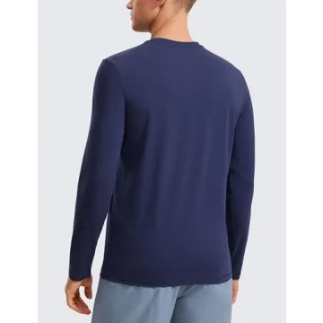 CRZ YOGA Mens Long Sleeve Moisture Wicking Shirt
