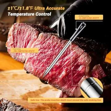 Wireless Meat Thermometer with 4 Probes, Inkbird WiFi Meat Thermometer Digital Wireless for Rotisserie Grill Oven,Unlimited Range Dishwasher Waterproof Bluetooth Meat Thermometer for iOS & Android