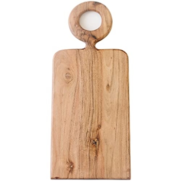 Elegant Food Cutting Board with Handle for Kitchen Use