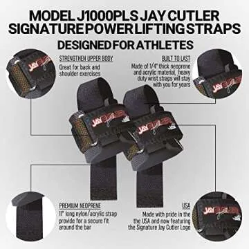 Schiek Sports Model J1000PLS Jay Cutler Signature Power Lifting Straps - Camo