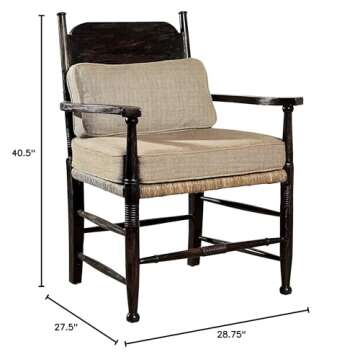 Manor Born Glencoe Traditional Mahogany & Silk Accent Armchairs (Set of 2)