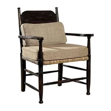 Manor Born Glencoe Traditional Mahogany & Silk Accent Armchairs (Set of 2)