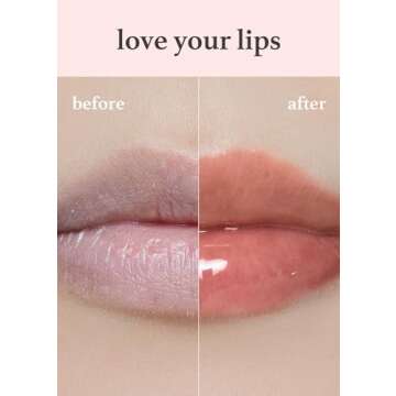 NOONI Korean Vegan Lip Oil - Appleginseng | Lip Stain, Gift, Long-Lasting, Moisturizing, Plumping, R...