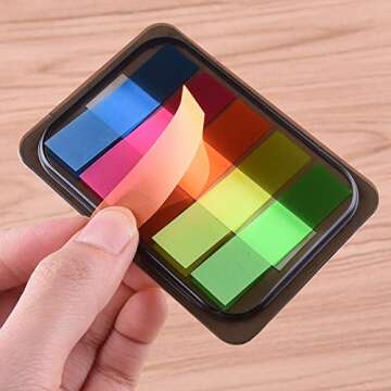 AUSTOR 1160 Pieces Page Marker Pop-up Page Flags Colorful Index Tabs Sticky Notes Tabs with Box, 15 Sets 4 Sizes