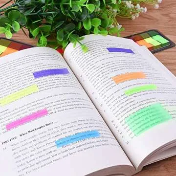 AUSTOR 1160 Pieces Page Marker Pop-up Page Flags Colorful Index Tabs Sticky Notes Tabs with Box, 15 Sets 4 Sizes