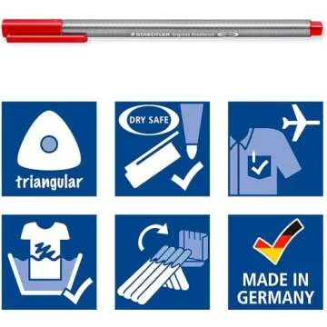 STAEDTLER gel Triplus Fineliner 0.3 mm Porous Point Pen 334 - SB10, 10 pack
