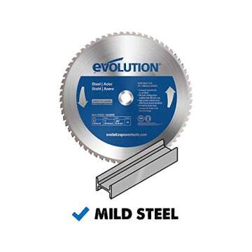 Evolution 14BLADEST | 14" 66T Mild Steel Blade | TCT Saw Blade for Evolution S14CPS, S15CPS, S355MCS...