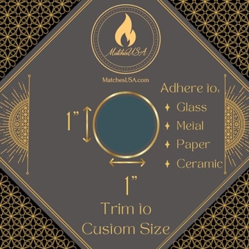 24 Count Peel & Stick Adhesive Match Striker Stickers