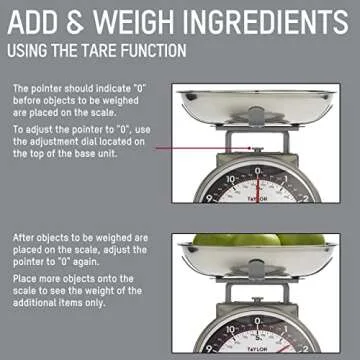 Taylor Mechanical Kitchen Weighing Food Scale - Precision at Its Best