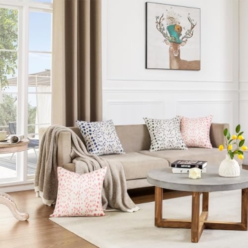 Stylish ORANAZA Blue Polka Dot Pillow Covers for Decor