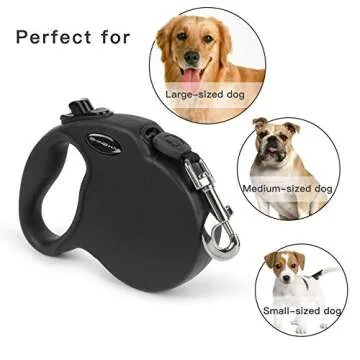 SHINE HAI 16ft Retractable Dog Leash for All Breeds