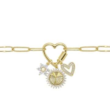 Milla 14K Gold Charm Necklace - Elegant & Adjustable