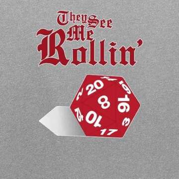 Funny RPG D20 Raglan Baseball Tee Shirt for Gamers